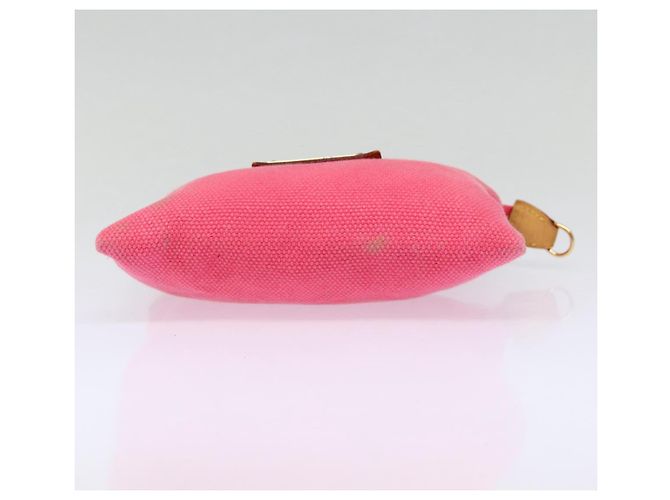 LOUIS VUITTON Antigua Pochette Plat PM Pouch Rosa M40068 LV Auth hk1603 Marrone - vista 6
