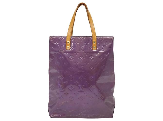 LOUIS VUITTON Monogram Vernis Reade MM Tote Bag Viole M91087 LV Auth 88759 Purple - view 13