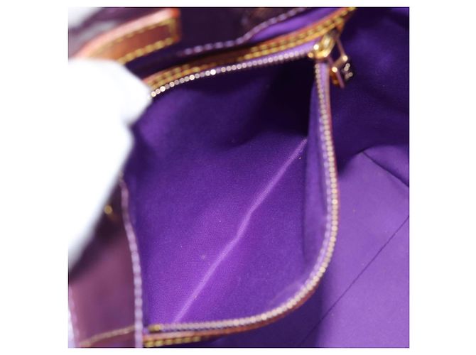 LOUIS VUITTON Monogram Vernis Reade MM Tote Bag Viole M91087 LV Auth 88759 Purple - view 21