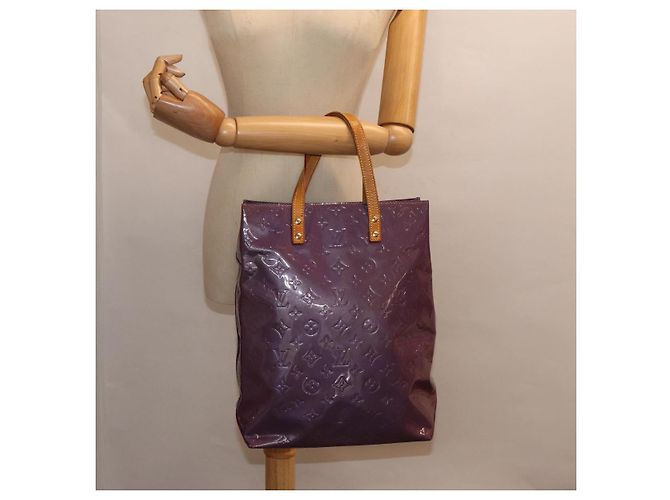 LOUIS VUITTON Monogram Vernis Reade MM Tote Bag Viole M91087 LV Auth 88759 Purple - view 22