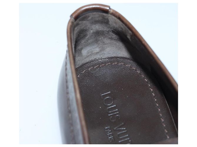 LOUIS VUITTON Schuhe Leder 7 Braun LV Auth bs17139 - Ansicht 11