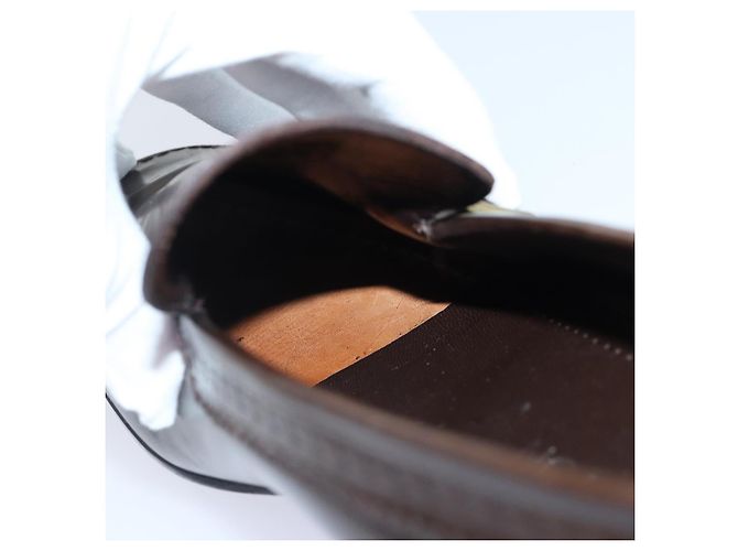 LOUIS VUITTON Schuhe Leder 7 Braun LV Auth bs17139 - Ansicht 14
