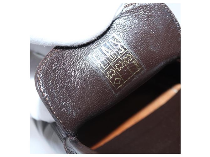 LOUIS VUITTON Schuhe Leder 7 Braun LV Auth bs17139 - Ansicht 15