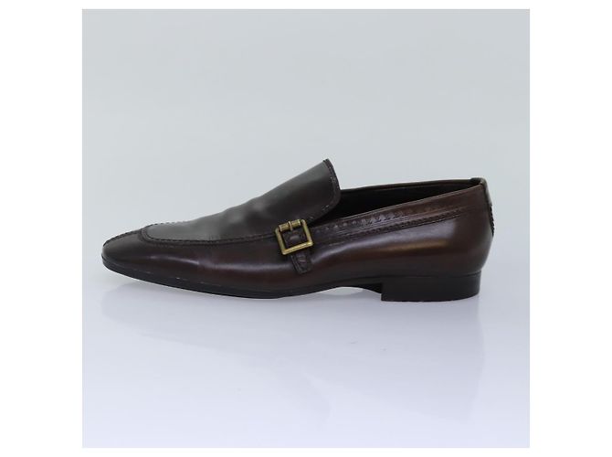LOUIS VUITTON Schuhe Leder 7 Braun LV Auth bs17139 - Ansicht 19