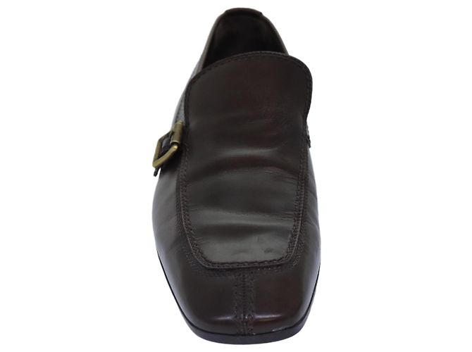 LOUIS VUITTON Schuhe Leder 7 Braun LV Auth bs17139 - Ansicht 2