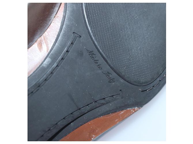 LOUIS VUITTON Schuhe Leder 7 Braun LV Auth bs17139 - Ansicht 22