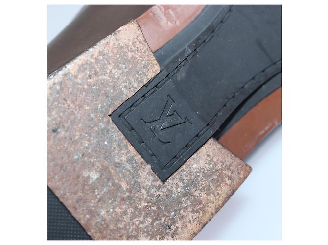 LOUIS VUITTON Schuhe Leder 7 Braun LV Auth bs17139 - Ansicht 23