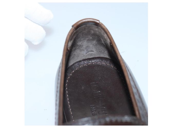 LOUIS VUITTON Schuhe Leder 7 Braun LV Auth bs17139 - Ansicht 25