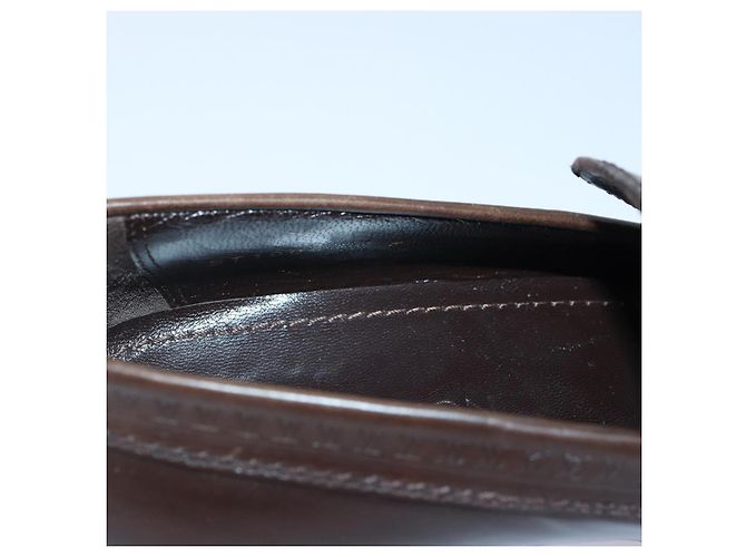 LOUIS VUITTON Schuhe Leder 7 Braun LV Auth bs17139 - Ansicht 26