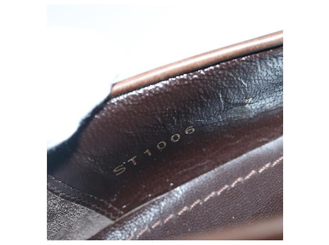 LOUIS VUITTON Schuhe Leder 7 Braun LV Auth bs17139 - Ansicht 30