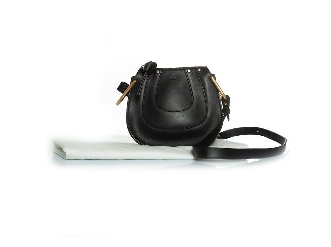 Chloé, borsa hobo Mini Hayley nera Nero - vista 3