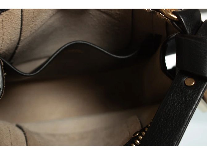 Chloé, borsa hobo Mini Hayley nera Nero - vista 8