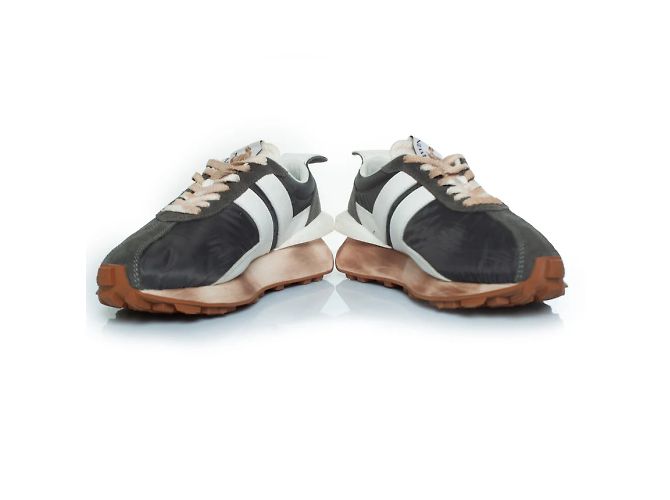 Sneaker Bumpr grigio di Lanvin, Parigi - vista 3