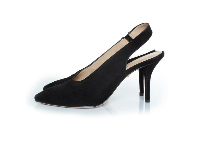 Lola Cruz, décolleté in suede nero - vista 2