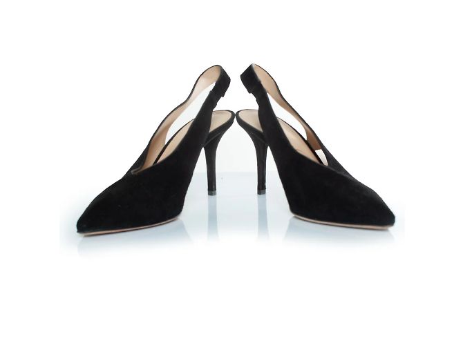 Lola Cruz, décolleté in suede nero - vista 5