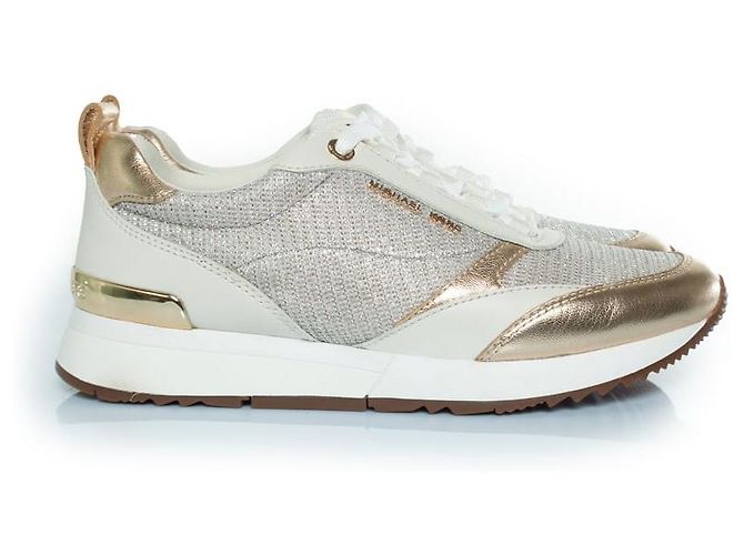 Michael Kors, Allie stride Trainer Weiß Golden - Ansicht 4