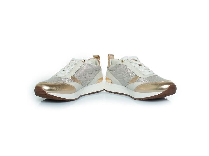 Michael Kors, Allie stride Trainer Weiß Golden - Ansicht 6