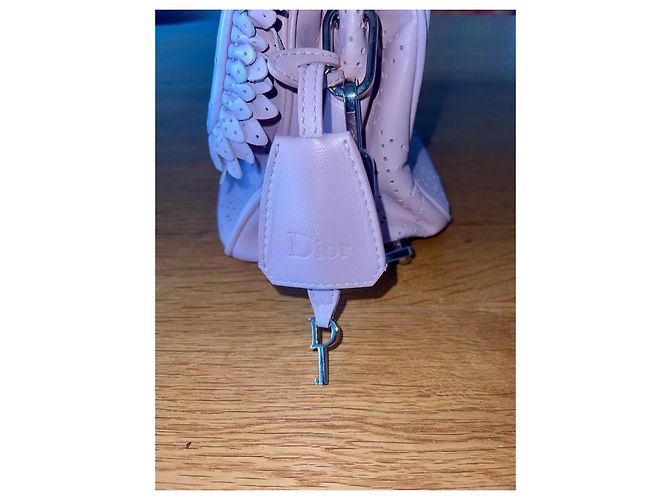 Borsa Dior in pelle rosa - vista 14