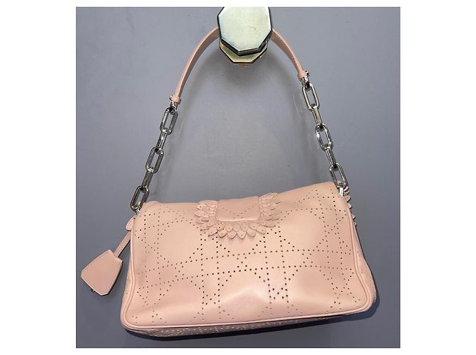 Borsa Dior in pelle rosa - vista 4