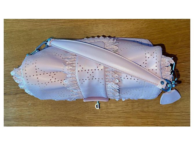 Borsa Dior in pelle rosa - vista 5
