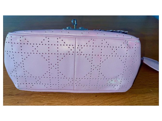 Borsa Dior in pelle rosa - vista 7