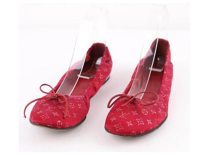 Louis Vuitton Ballerine bordeaux Bordò - vista 3