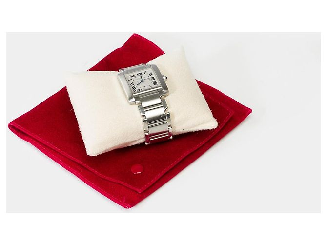 Accessorio CARTIER Tank Francaise in Acciaio Argento - 101991 - vista 3