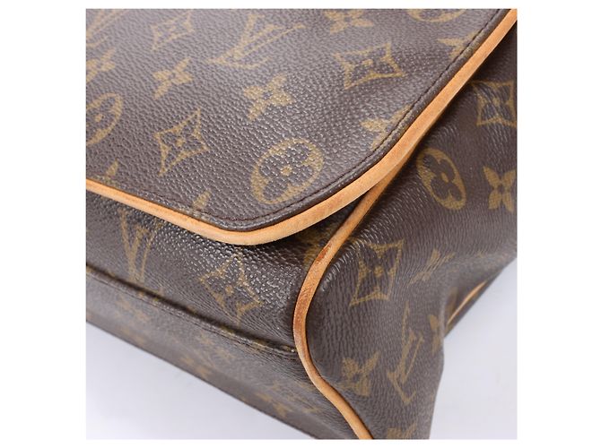 Borsa a tracolla Abbesses in tela Monogram Louis Vuitton M45257 Marrone - vista 10