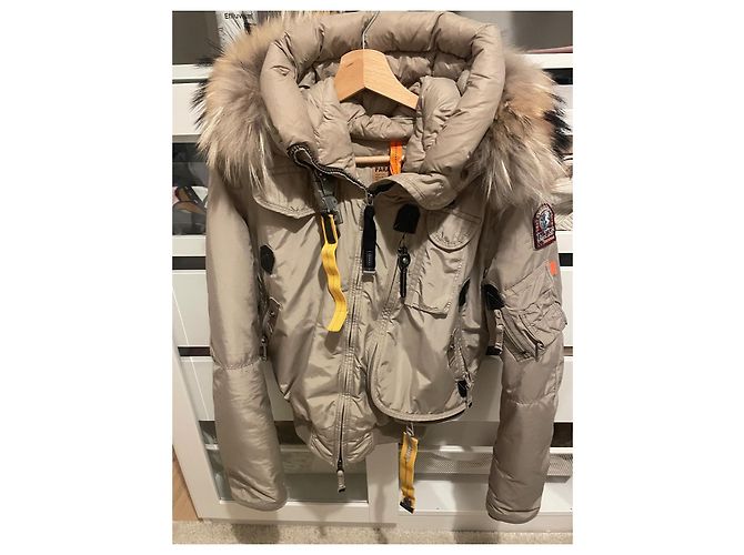 Chaqueta de plumas Parajumpers Beige de Piel de Conejo Talla 36 - vista 5