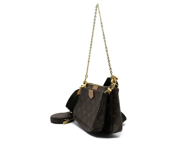 Borsa Multi Pochette Accessorio Louis Vuitton Marrone Monogramma - vista 3