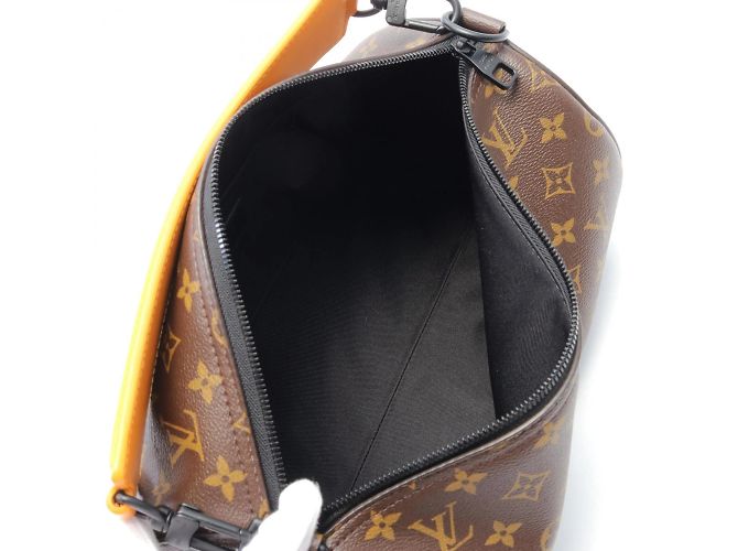 Borsa Soft Polochon MM Louis Vuitton Marrone Arancione Monogramma - vista 4
