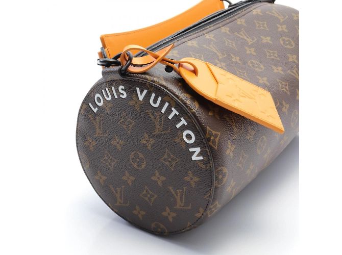 Borsa Soft Polochon MM Louis Vuitton Marrone Arancione Monogramma - vista 7