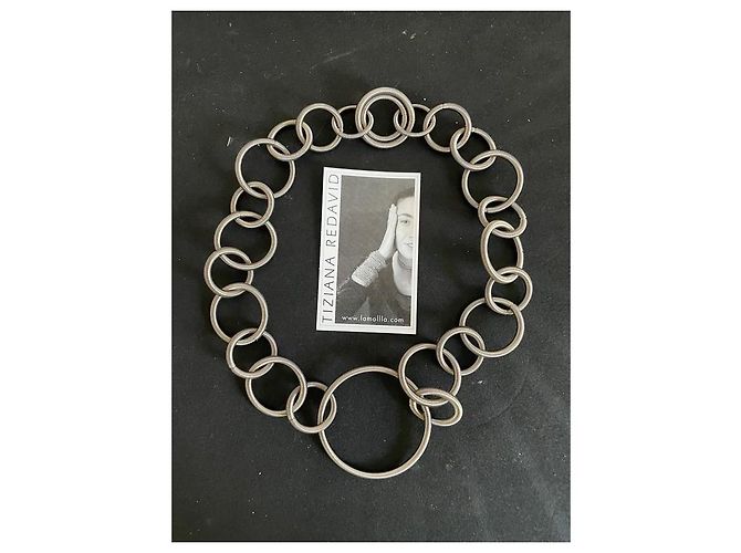 Autre Marque Mollla Oh Collana Girocollo in Acciaio Argento - vista 5