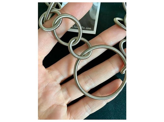 Autre Marque Mollla Oh Collana Girocollo in Acciaio Argento - vista 7