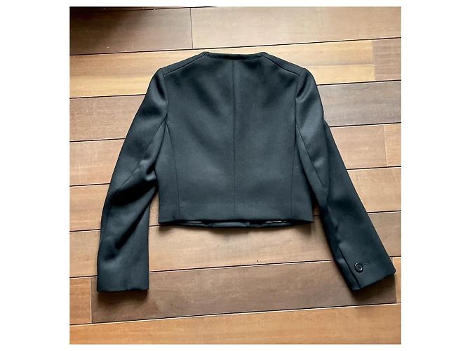 Prada Cavalry Twill Wolljacke Schwarz - Ansicht 3