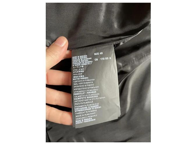 Prada Cavalry Twill Wolljacke Schwarz - Ansicht 5