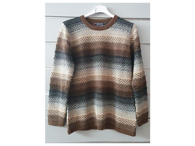 Autre Marque Suéter de alpaca marrón talla 38 Castaño - vista 2