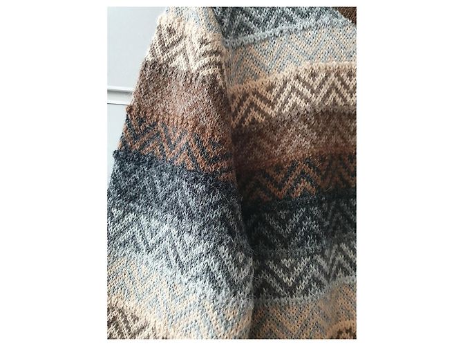 Autre Marque Suéter de alpaca marrón talla 38 Castaño - vista 3