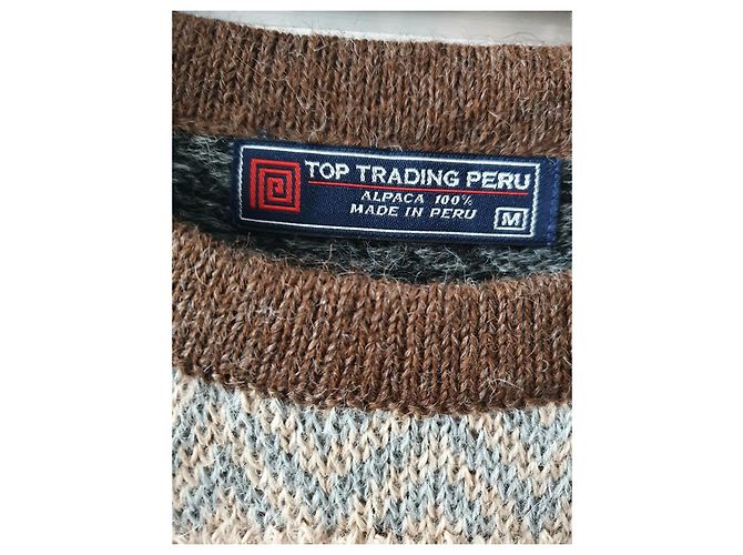 Autre Marque Suéter de alpaca marrón talla 38 Castaño - vista 4