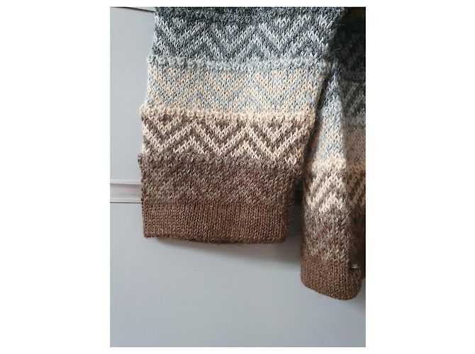 Autre Marque Suéter de alpaca marrón talla 38 Castaño - vista 5