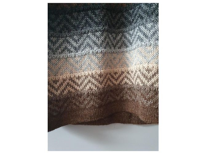 Autre Marque Suéter de alpaca marrón talla 38 Castaño - vista 6