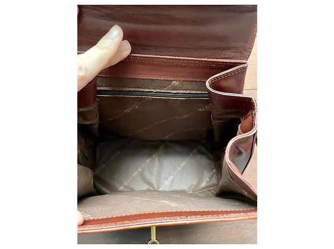 Autre Marque Borsa a mano El Potro Chic Camel Pelle Stampata Coccodrillo Cammello - vista 5