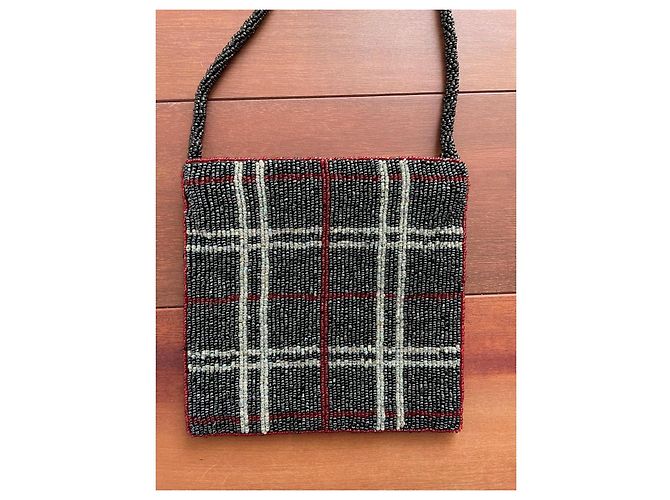 Bolso de mano Furla de perlas plateado rojo gris oscuro Plata Roja Gris antracita - vista 2