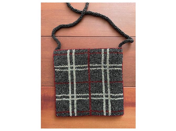 Bolso de mano Furla de perlas plateado rojo gris oscuro Plata Roja Gris antracita - vista 3