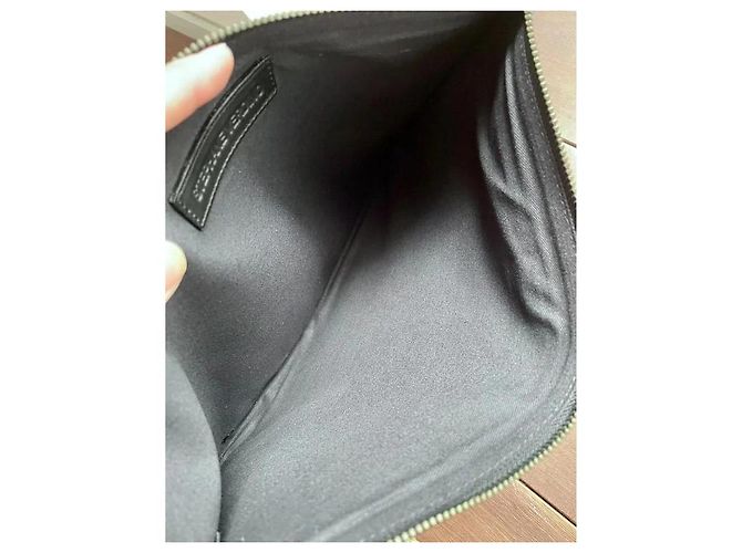 Clutch XL in pelle iridescente verde Stéphane Verdino Metallico - vista 3