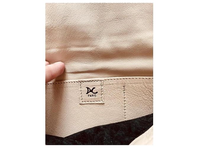 Autre Marque Pochette in pelle Delphine Charlotte Parmentier Beige Crema - vista 6