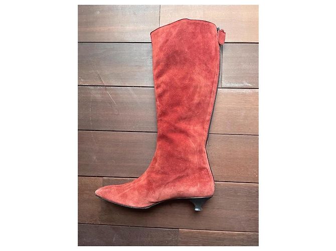 Botas Philippe Model de piel de ciervo rojo naranja Roja - vista 5