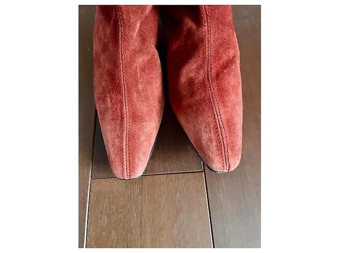 Botas Philippe Model de piel de ciervo rojo naranja Roja - vista 7