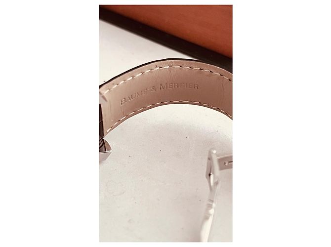 Relógio Baume & Mercier Hampton GM Automático Aço Branco - vista 5