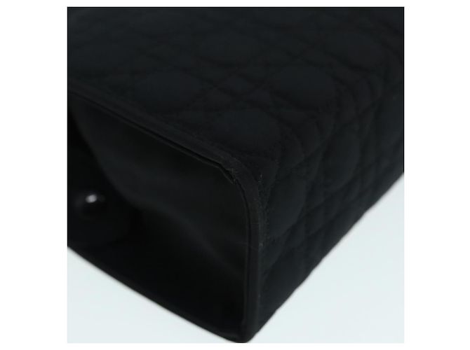 Pochette Canage in Nylon Nero e Oro Autentica Christian Dior ep5643 D'oro - vista 10